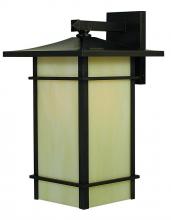 Arroyo Craftsman KAB-9TSWO-BK - 9" katsura wall mount with toshi overlay