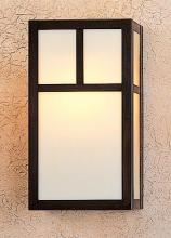 Arroyo Craftsman MS-12TM-S - 12" mission sconce with t-bar overlay