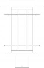 Arroyo Craftsman OPP-11WO-S - 11" oak park post mount