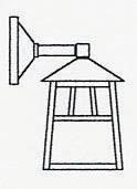 Arroyo Craftsman RB-8WWO-RB - 8" raymond wall mount-wet rated