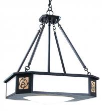 Arroyo Craftsman SCCH-21M-VP - 21" saint clair inverted chandelier