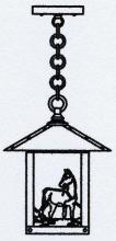 Arroyo Craftsman TRH-9HSF-VP - 9" timber ridge pendant with horse filigree