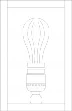 Arroyo Craftsman VIS-8CS-RB - 8" vintage sconce