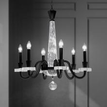 Schonbek 1870 S9327-51OH - Amadeus 6 Light 120V Chandelier in Black with Optic Haze Quartz