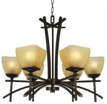 Yosemite Lighting 94636-6VB - Bronze Up Chandelier