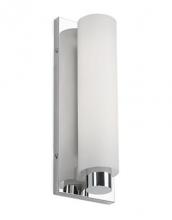 Kuzco Lighting Inc WS5013-CH - LED Wall Sconce with Cylinder Shaped White Opal Glass