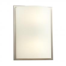 Galaxy Lighting 213151BN - Wall Sconce - Brushed Nickel with Satin White Glass