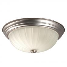 Galaxy Lighting 635023PT-213EB - Flush Mount Ceiling Light - in Pewter finish with Frosted Melon Glass