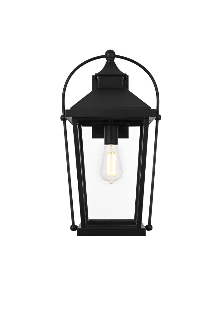 Wall Sconce W9.8"xD10.1"xH19.7" Lt1/E26/60W Black