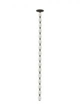 Visual Comfort & Co. Modern Collection 700CLR48BZ-LED927S - Sean Lavin Collier 1-light dimmable LED pendant with dark bronze finish and crystal shade
