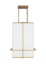 Visual Comfort & Co. Studio Collection TFC1014CGD - Dresden Casual 4-Light Indoor Dimmable Medium Lantern Pendant