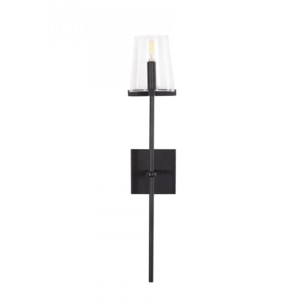 Cleo - 1 Light Wall Sconce in Black