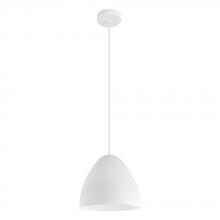 Eglo Canada 205288A - 1 LT Pendant w/ White Finish & White Shade