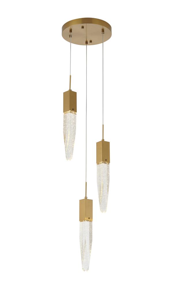 Chandelier Metal & Crystal