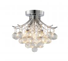 Bethel International Canada BET01FM12CH - Semi Flush Mount Metal & Crystal
