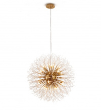 Bethel International Canada GL86C32BR - 16-Light Brass Stainless Steel Chandelier With Clear Crystal Accents