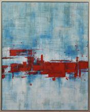 Bethel International Canada JA62HG4050S - Art Painting Blue & Red