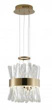 Bethel International Canada LX61P10G - LED Pendant Stainless Steel & Crystal
